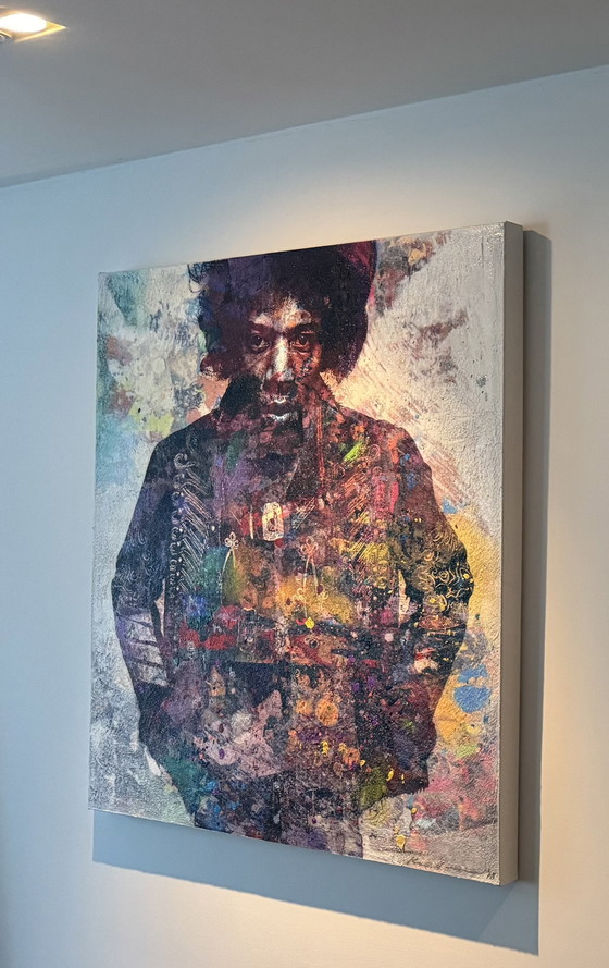 Image 1 of Karin Vermeer Jimi Hendrix Mixed Media