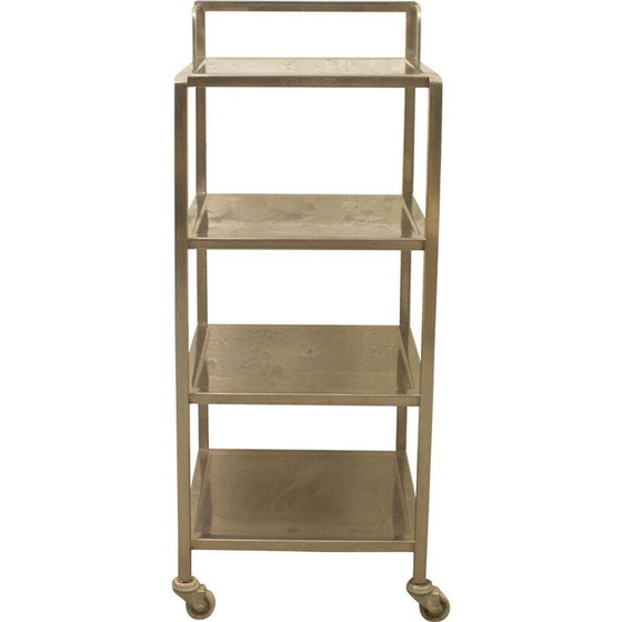 Image 1 of Chariot vintage en acier inoxydable, Belgique 1980