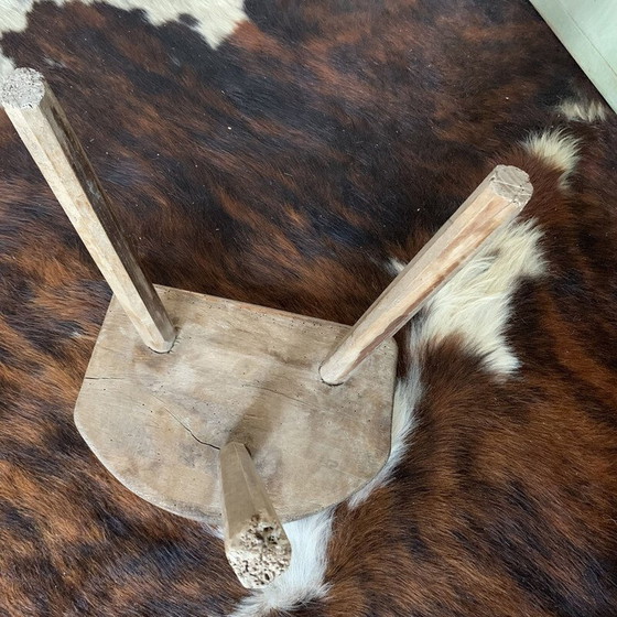 Image 1 of Paire de tabourets tripodes vintage