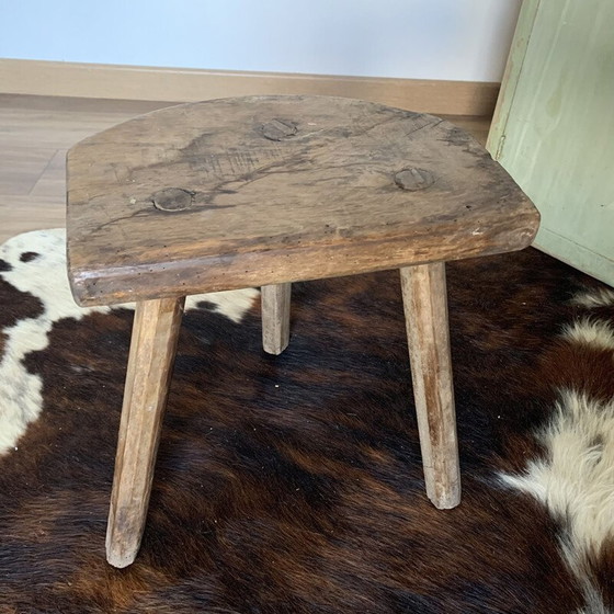 Image 1 of Paire de tabourets tripodes vintage