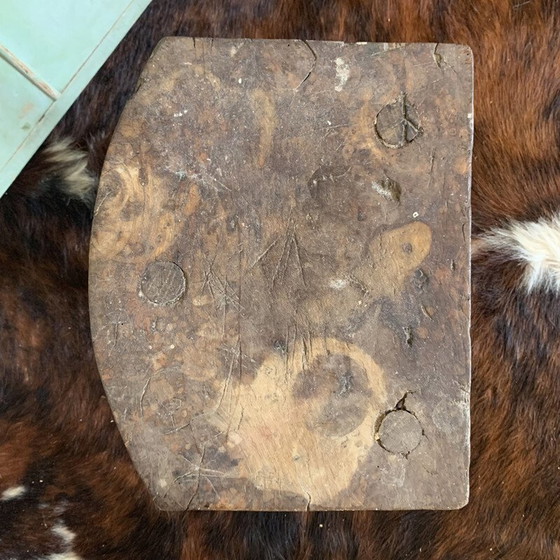 Image 1 of Paire de tabourets tripodes vintage