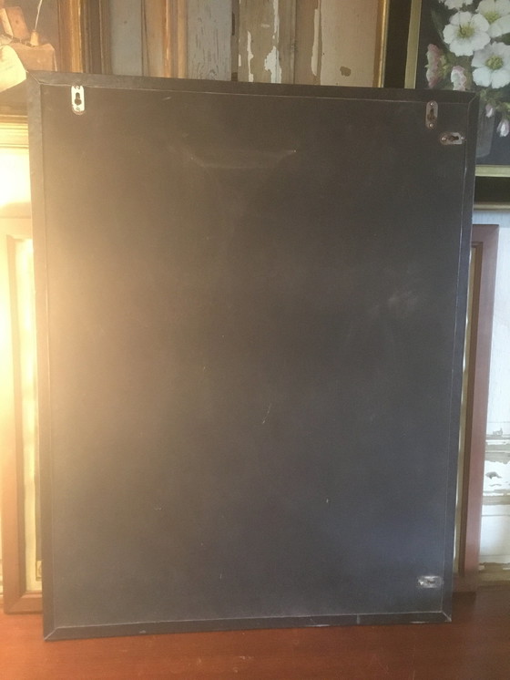 Image 1 of Miroir en cuir biseauté Vitage, 1970