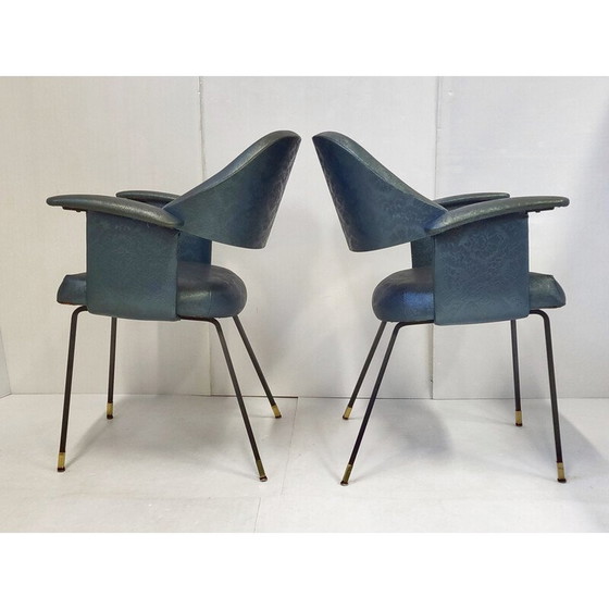 Image 1 of Paire de fauteuils italein vintage, 1950