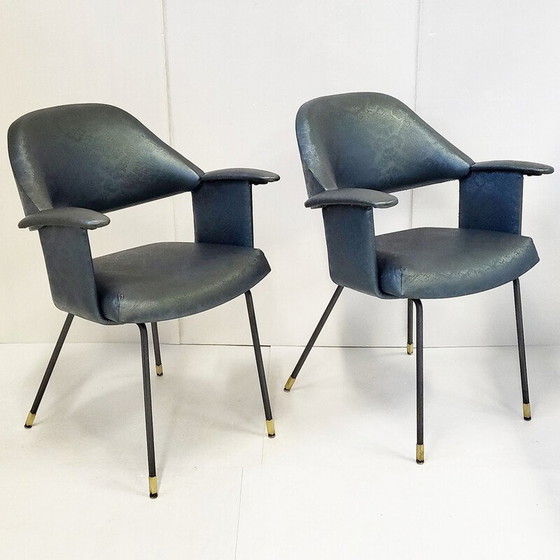 Image 1 of Paire de fauteuils italein vintage, 1950