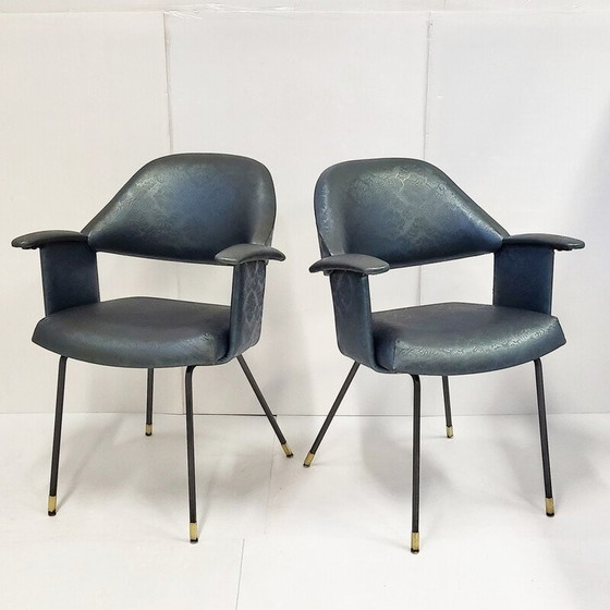 Image 1 of Paire de fauteuils italein vintage, 1950