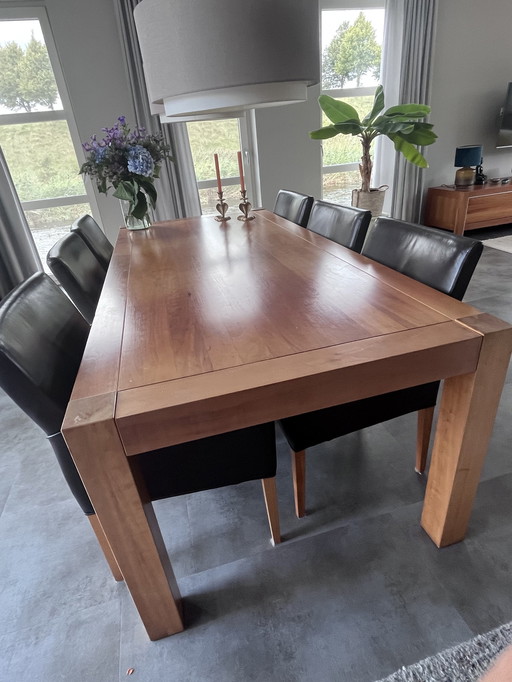 Hans Daalder Table et chaises de salle à manger