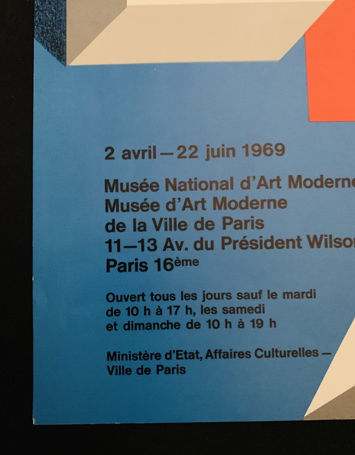 Bauhaus 1919-1969 : Plakat Musée National D'Art Moderne Paris.