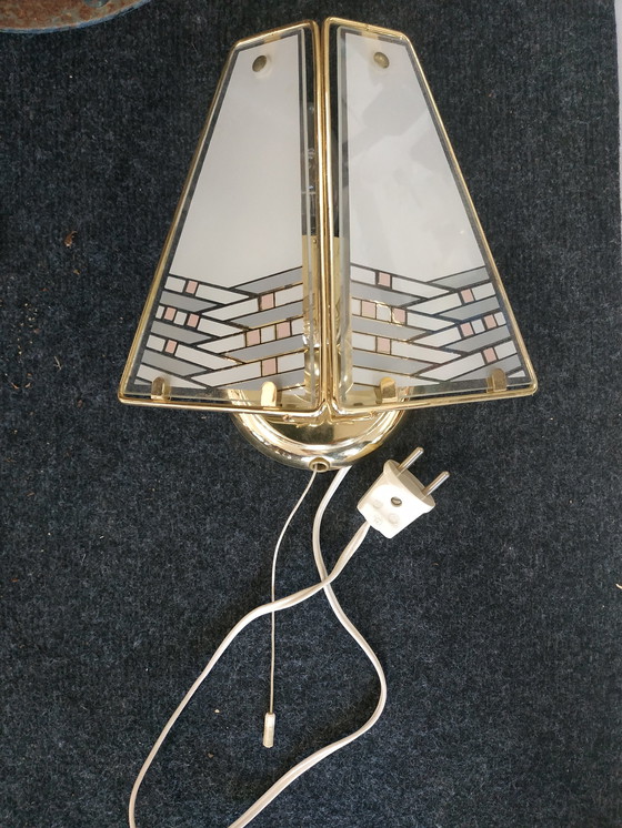 Image 1 of Lampe murale vintage massive style Hollywood Regency