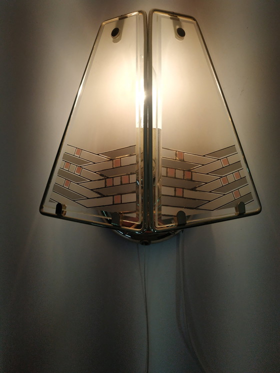 Image 1 of Lampe murale vintage massive style Hollywood Regency