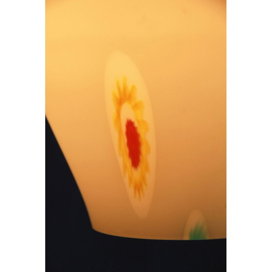 Image 1 of Mid-century Murrina Lampe suspendue en verre de Murano avec Murrine, Italie 1950s