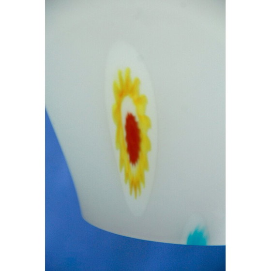 Image 1 of Mid-century Murrina Lampe suspendue en verre de Murano avec Murrine, Italie 1950s