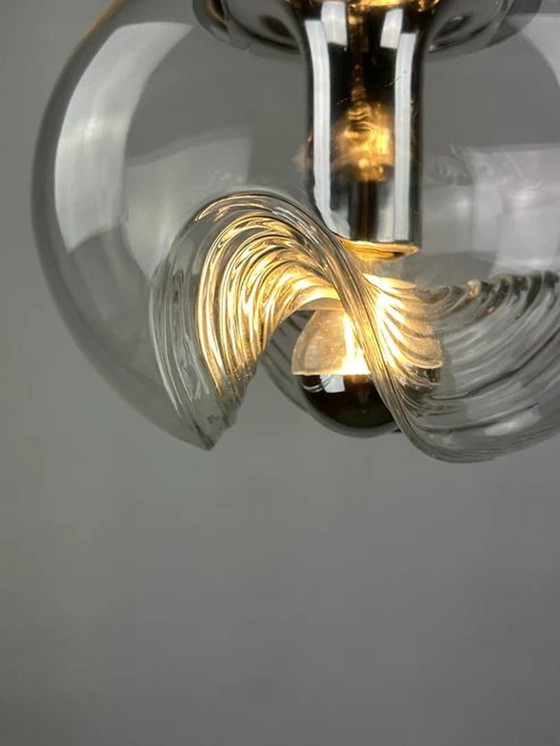 Image 1 of Peill & Putzler Futura - Verre ondulé et chrome, 1970 moyen