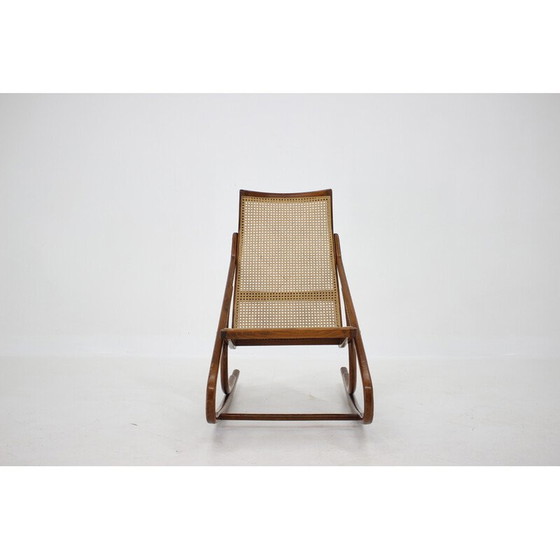 Image 1 of Fauteuil à bascule vintage en bois courbé par Antonin Suman, Tchécoslovaquie années 1960