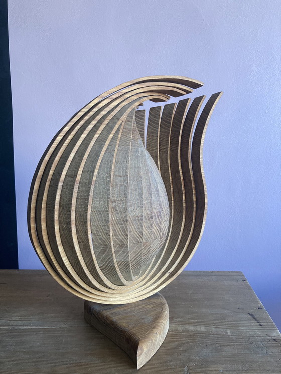 Image 1 of Lampe design en bois Enaol