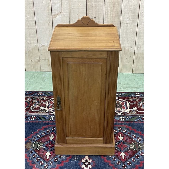 Image 1 of Table de chevet vintage en bois satiné anglais, 1930