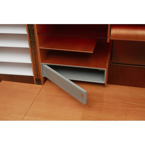 Image 1 of Bureau vintage "Magic box" en chêne par Mummenthaler et Meier, Suisse 1950