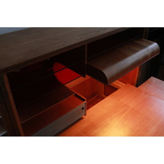 Image 1 of Bureau vintage "Magic box" en chêne par Mummenthaler et Meier, Suisse 1950
