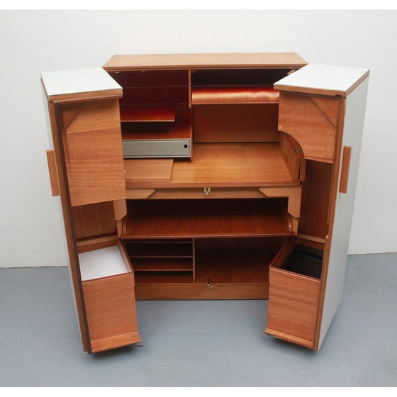 Image 1 of Bureau vintage "Magic box" en chêne par Mummenthaler et Meier, Suisse 1950
