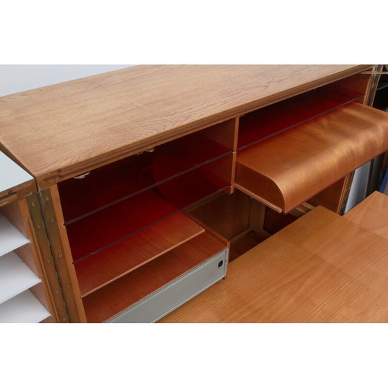 Image 1 of Bureau vintage "Magic box" en chêne par Mummenthaler et Meier, Suisse 1950
