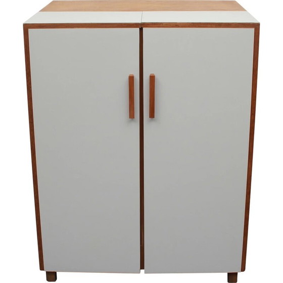 Image 1 of Bureau vintage "Magic box" en chêne par Mummenthaler et Meier, Suisse 1950