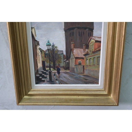 Image 1 of Peinture à l'huile moderne de Carl Oscar Larsson, Suède 1956