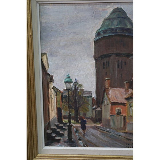 Image 1 of Peinture à l'huile moderne de Carl Oscar Larsson, Suède 1956