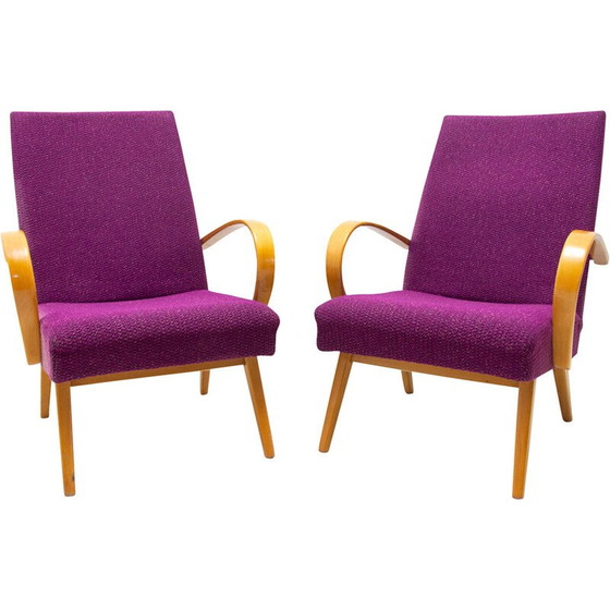 Image 1 of Paire de fauteuils Mid Century par Jaroslav Šmídek, Tchécoslovaquie années 1960