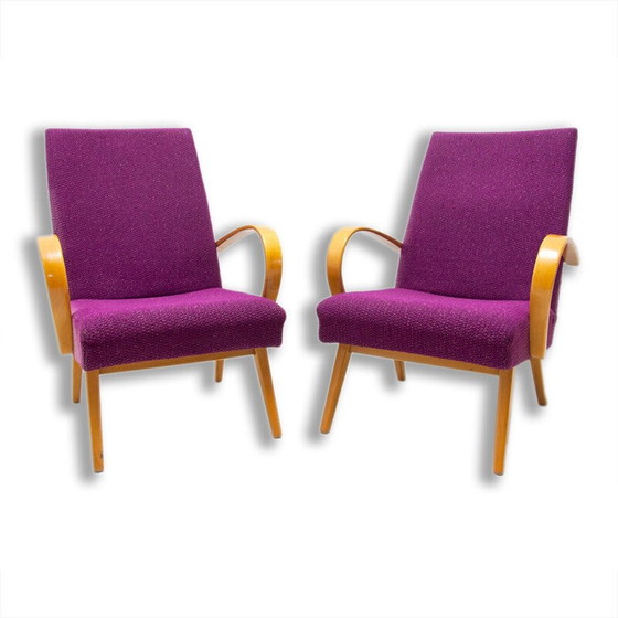 Image 1 of Paire de fauteuils Mid Century par Jaroslav Šmídek, Tchécoslovaquie années 1960