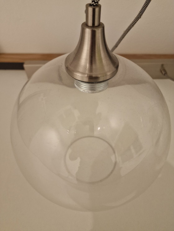 Image 1 of Lampe suspendue Calvello à 4 lumières gris métallisé