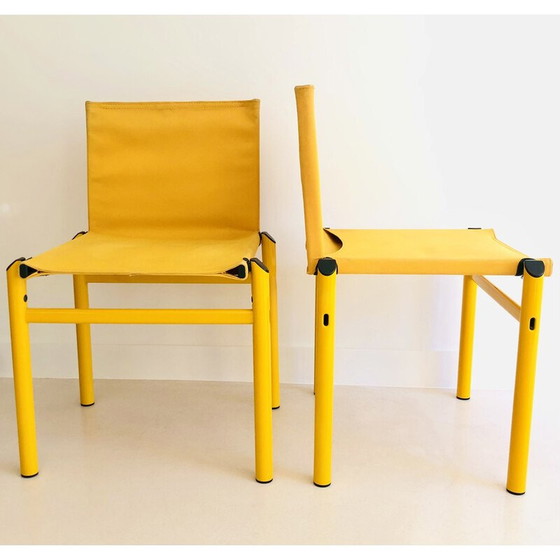 Image 1 of Paire de chaises vintage "Mastro" par Afra et Tobia Scarpa pour Molteni, Italie 1980