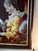Cadre vintage avec broderie