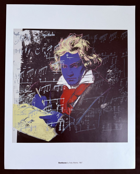 Image 1 of Andy Warhol : "Beethoven, 1987". ©2007 Fondation Andy Warhol pour les arts visuels, New York.