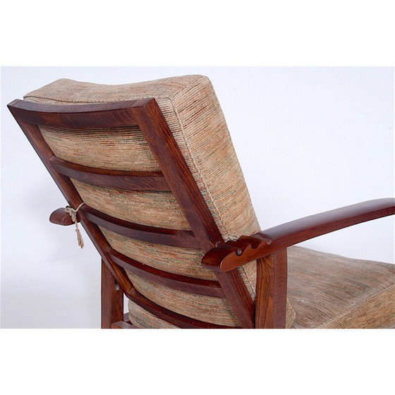 Image 1 of Fauteuil inclinable vintage en chêne - années 1920