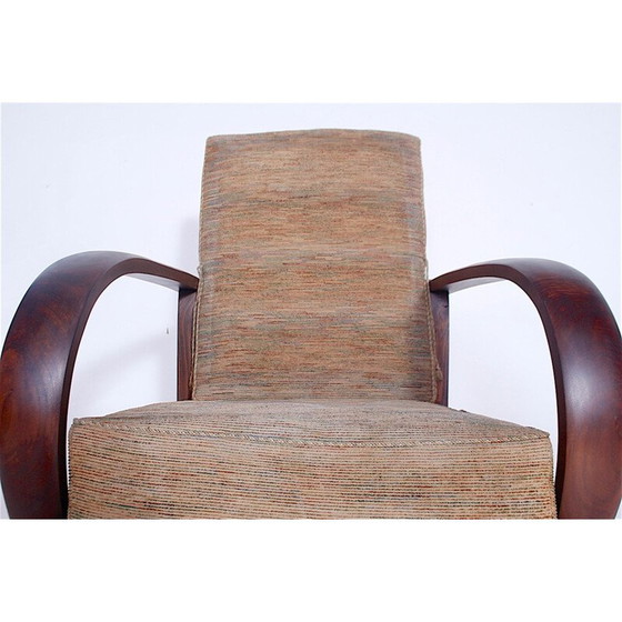 Image 1 of Fauteuil inclinable vintage en chêne - années 1920