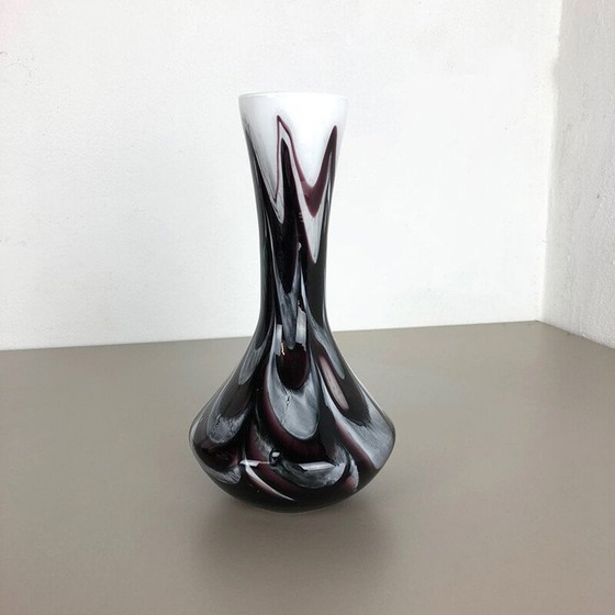 Image 1 of Vase vintage italien d'Opaline Florence en opaline multicolore