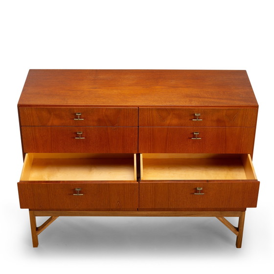 Image 1 of Commode en teck, modèle n° 234, série Chine par Borge Mogensen pour Fdb Moller, années 1960