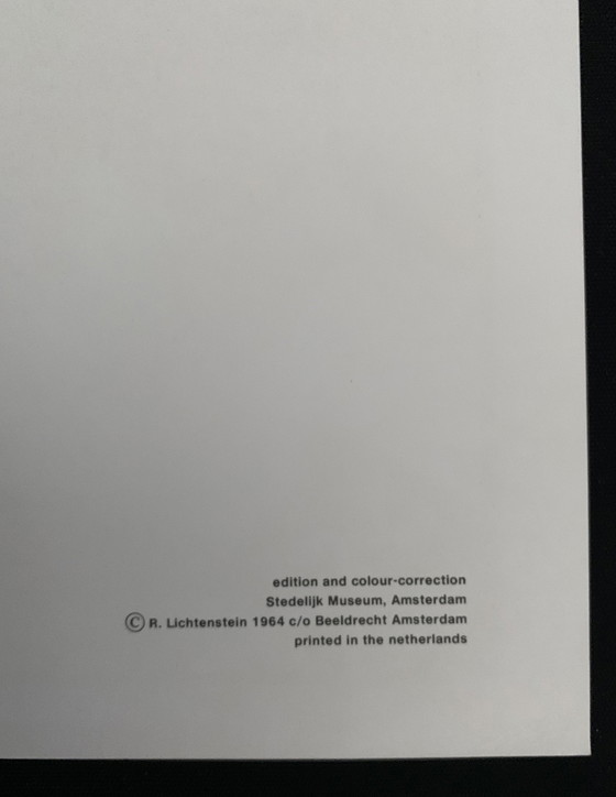 Image 1 of Roy Lichtenstein : Triptychon As I Opened Fire. Edition Stedelijk Museum Amsterdam 1964.