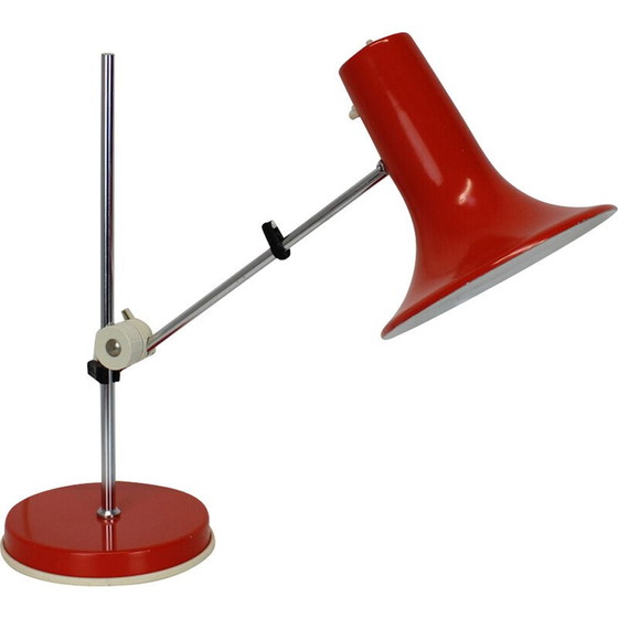 Image 1 of Lampe de table Vintage Spage Age en métal et chrome, Hongrie 1970