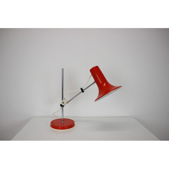 Image 1 of Lampe de table Vintage Spage Age en métal et chrome, Hongrie 1970