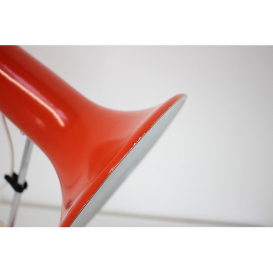 Image 1 of Lampe de table Vintage Spage Age en métal et chrome, Hongrie 1970