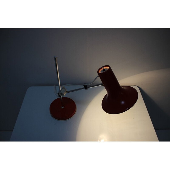 Image 1 of Lampe de table Vintage Spage Age en métal et chrome, Hongrie 1970