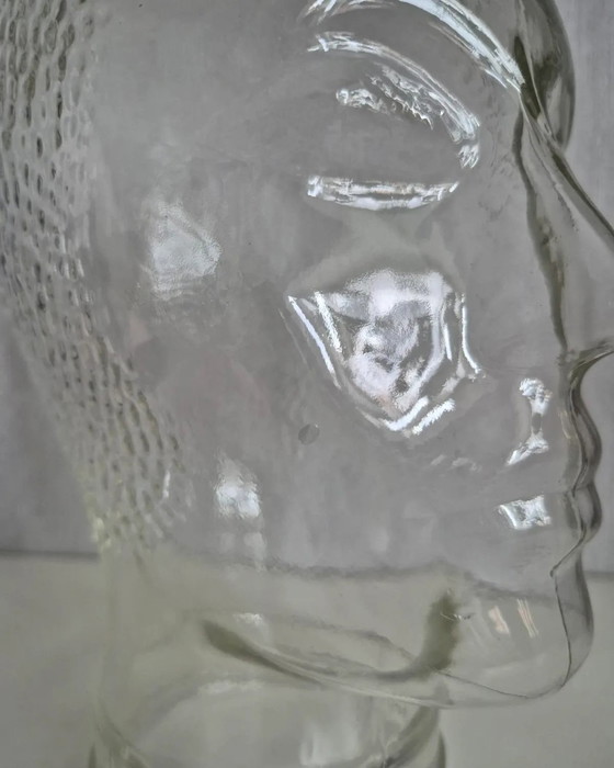 Image 1 of Tête en verre vintage