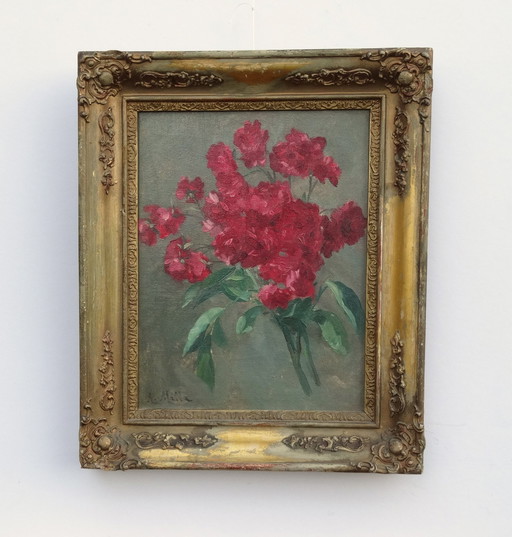 Bouquet of Roses, bouquet de roses, peinture à l'huile, env. 1880