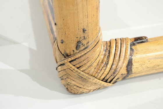 Image 1 of Table Basse Bambou & Rotin, Italie Années 1960S.