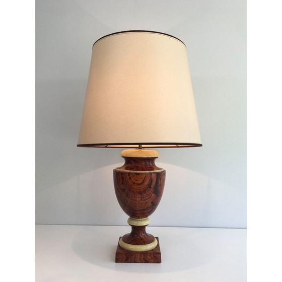 Image 1 of Lampe décorative vintage en bois laqué, 1970