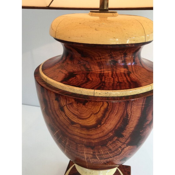 Image 1 of Lampe décorative vintage en bois laqué, 1970