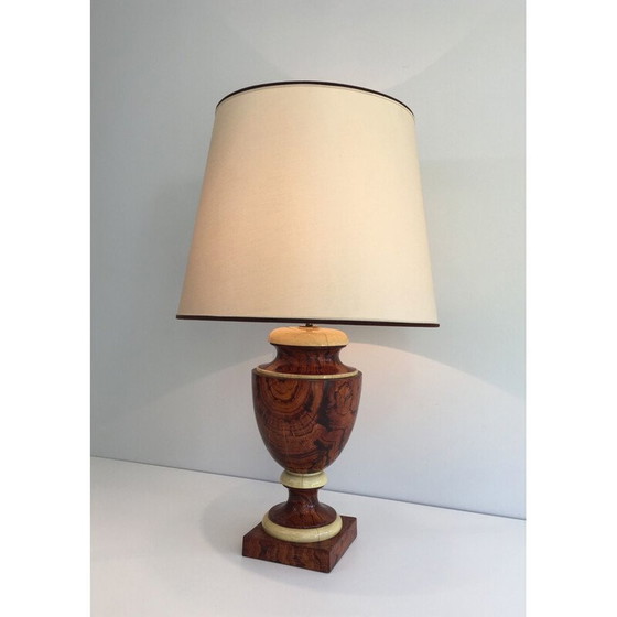 Image 1 of Lampe décorative vintage en bois laqué, 1970