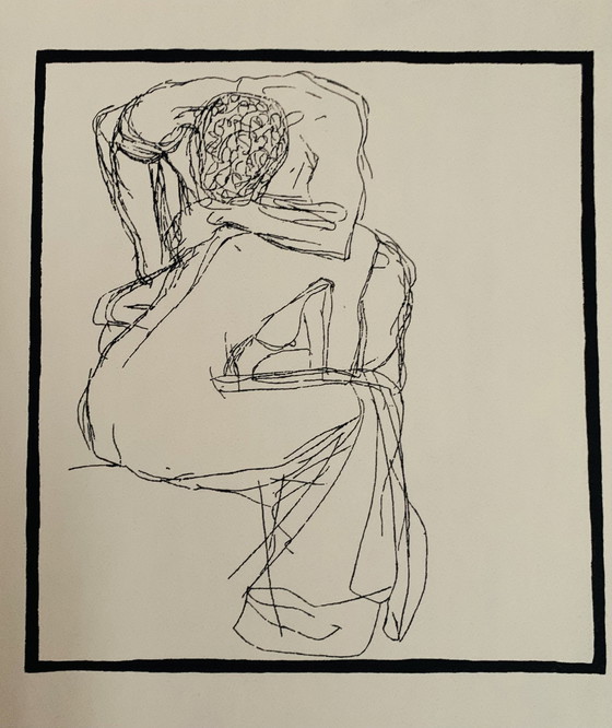 Image 1 of Gustav Klimt (1862-1918), Couples D'Amants. Impression à 3 panneaux sur papier muséal robuste.