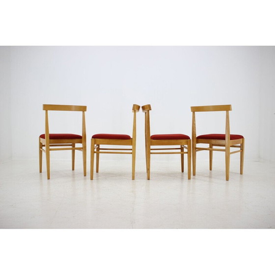 Image 1 of Ensemble vintage de 4 chaises de salle à manger par Thon, 1970