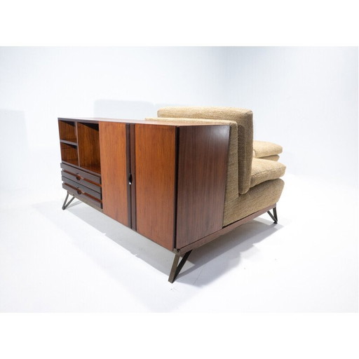 Canapé italien du Mid Century avec buffet intégré, Italie années 1960